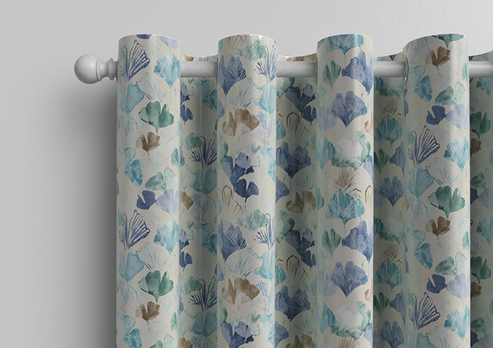 Palm Beach Faux Silk, Cool Water - Made to Measure Curtain - Image 12